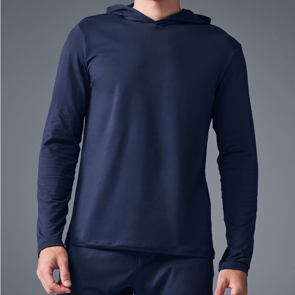 NWT ALO Yoga Conquer Reform Long Sleeve With Hood